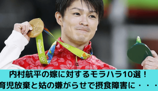 内村航平の嫁に対するモラハラ10選！育児放棄と姑の嫌がらせで摂食障害に・・・