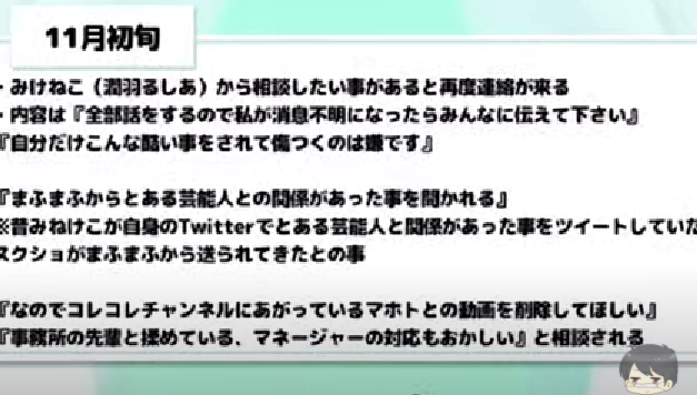 みけねことコレコレの関係の経緯