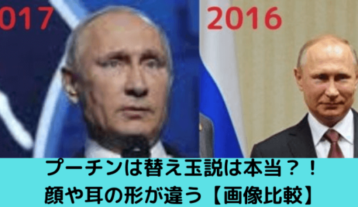 プーチンは替え玉説は本当？！顔や耳の形が違う【画像比較】
