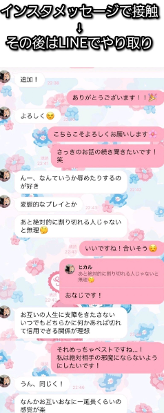 ヒカルと乙凪美優のLINE